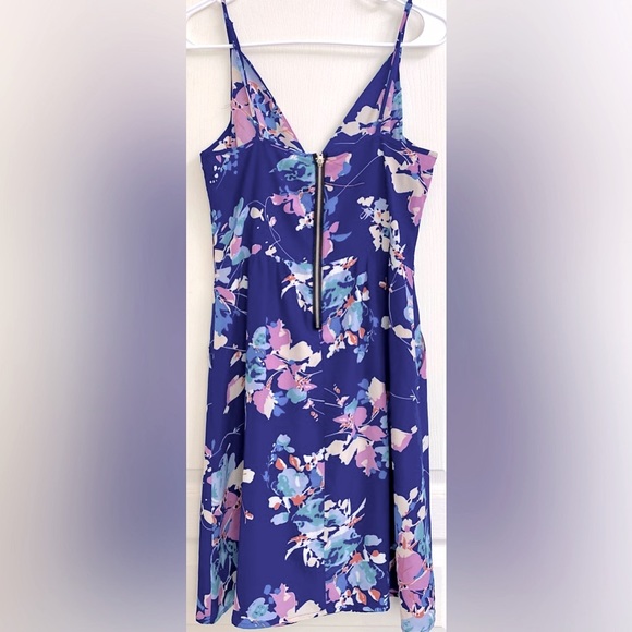 Yumi Kim Goddess Surplice Bodice A-line Floral Slip Dress Style S1910 - Picture 4 of 5